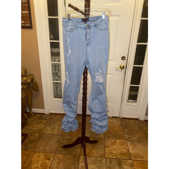 Purple Candy Denim - Women's Purple Candy Jeans, XL, Blue